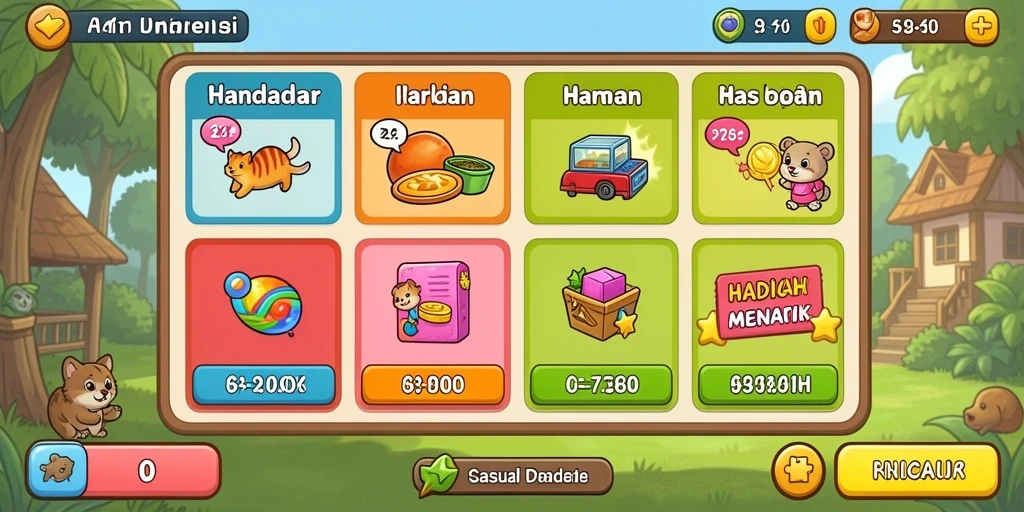 Tangkapan layar menunjukkan menu misi yang menarik.