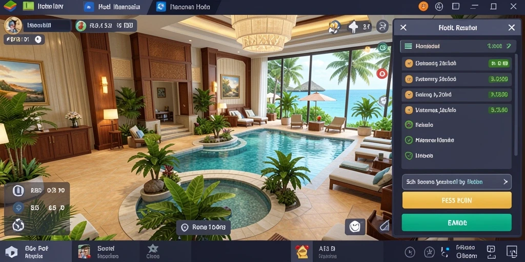 Pemandangan menakjubkan dari dunia fantasi NX303.