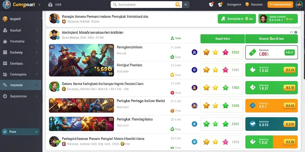 Contoh level permainan yang menantang dan seru.