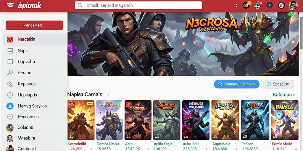Lingkungan bermain yang beragam dan penuh warna.